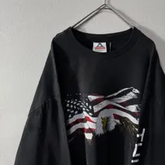 J*a様 雰囲気抜群 90s USA製 サンフェード Eagle 鳥 アニマル