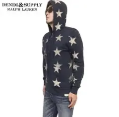 名作 デニム＆サプライ ラルフローレン フレンチテリー スター パーカー