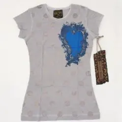 【新品・L】ブラックハーツブリゲード☆ハートモチーフＴシャツ