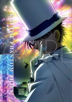 名探偵コナン 花火 クリアポスター 怪盗キッド 黒羽快斗 工藤新一