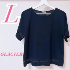 GLACIER グラシア レディース 半袖カットソー ネイビー L 大人コーデ