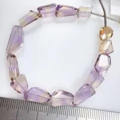 キラキラ✨宝石質＊アメトリン＊タンブルカットs57