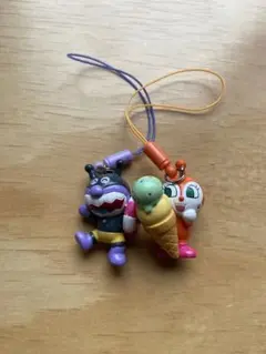 新品 非売品 ムヒ ばいきんまん ドキンちゃん ストラップ 2個セット