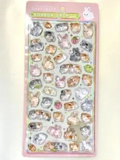 国内正規品ボンボンドロップシール モルモット ウサギ