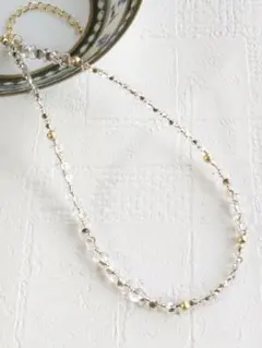 [N25]ファルファーレ ブロンズクリアネックレス 兼 ブレスレット