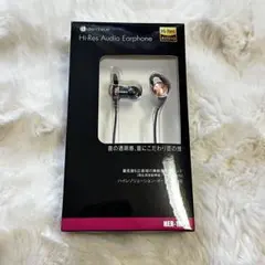 未使用品 HER-1RP ハイレゾ イヤホン 重低音 Hi-Res ピンクのサムネイル