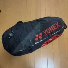 ヨネックス　テニス　ラケットバッグ　6本用　ブラック/レッド