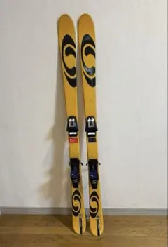 SALOMON スキー板 ビンディング付き イエロー
