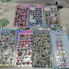 キャラクターシールセット 7枚セット正規品5枚海外2枚 使いかけ