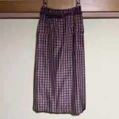 トリココムデギャルソン　チェックロングスカート