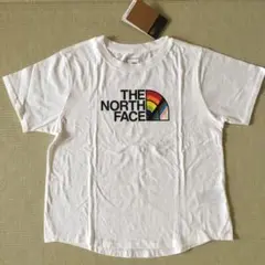 新品　ノースフェイス　Tシャツ　レインボー　キッズXL アメリカ