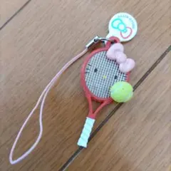 ハローキティ テニス ラケット マスコット キーホルダー