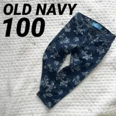 OLD NAVY オールドネイビー 花柄 デニム パンツ 3T 100 長ズボン