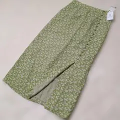 未使用ROPÉ PICNIC 花柄ロングスカート グリーン