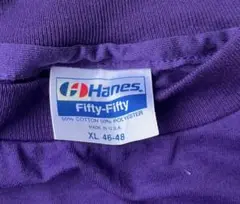 80’s Hanes ヘインズ 50/50 USA製 無地 Tシャツ 別格カラー