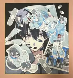 た*る様 オリジナル手描きイラスト 色紙 イラスト 水彩画