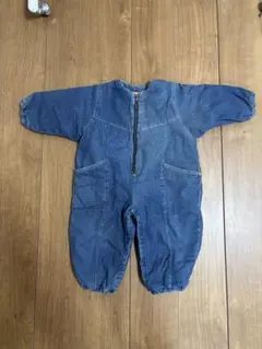 デニムロンパース 90