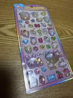 新品　うるちゅるポップシール　フワフワらびちゃん