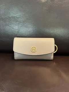 TORY BURCH キーケース 6連 レザー ピンクベージュのサムネイル