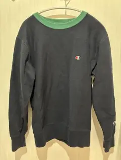 Champion Reverse Weave トレーナー M ブラック/グリーン