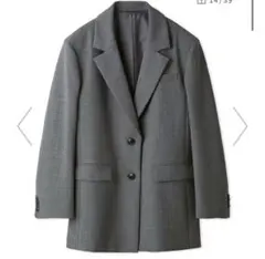 FRAY I.D セミダブルテーラードジャケット GRY 0サイズ 25SS 中古・古着通販】FRAY ID (フレイ アイディー) セミダブルテーラード