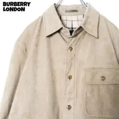 BURBERRY LONDON バーバリーロンドン スウェード シャツ ノバ