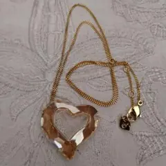 s*t様 スワロフスキー　ハート　ネックレス