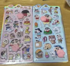 しんちゃん　クレヨン　肉球シール　ぷにぷに　2枚