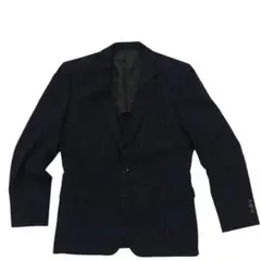 【RITORNO】ストライプ テーラードジャケット メンズ A5 紺 ネイビー