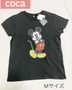 お値下げ♪【タグ付き新品】cocaディズニーミッキーマウス 半袖Tシャツ 黒のサムネイル