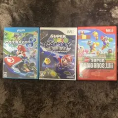 マリオカセット　Wii、WiiU 3点セット