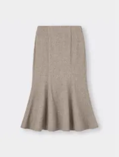 GU ヘリンボーンマーメイドロングスカート