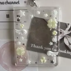 トレカケース デコ レジンキーホルダー ハンドメイド ウィッシュコア