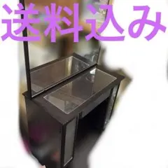 ドレッサー 鏡台 収納付き ダークブラウンのサムネイル