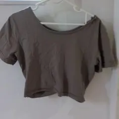 ブラウン 半袖Tシャツ サイズF