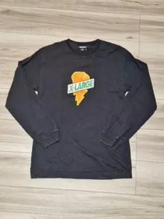 X-LARGE ブラック ロゴプリント Tシャツ M