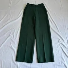 90s vintage グリーン ワイドパンツ センタープレス ノームコア