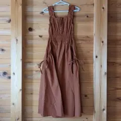 サイドリボンノースリーブフレアワンピース[tu758]