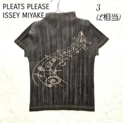 美品✨PLEATS PLEASE 猫柄 XL 長袖 ハイネック トップス グレー - メルカリ