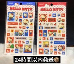 HELLO KITTY★キティ★レトロ風シール サンリオ正規品 2枚セット