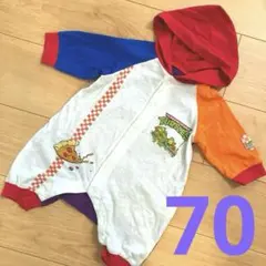 BREEZE ブリーズ ミュータントタートルズ カラフルロンパース 70cm