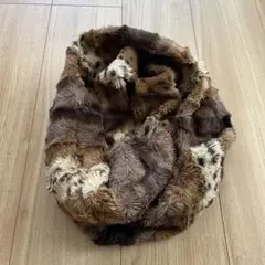 ヒョウ柄　レオパード柄　スヌード　マフラー