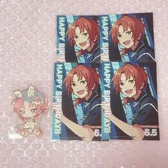 あんスタ アニカフェ 月永レオ ステッカー バースデーブロマイド