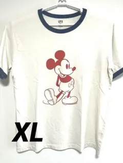 ユニクロ　UT ミッキーマウスTシャツ半袖 XL オフホワイト