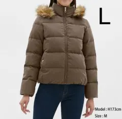 GU/ジーユー ダウンジャケット オリーブ カーキ L