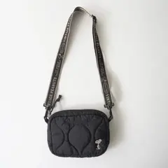 ピーナッツ キルティングショルダーバッグS ブラック