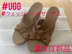 【ほぼ新品】UGG(アグ)スエード×ウェッジソールサンダル