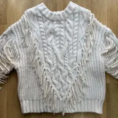 フリンジ ニット