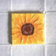 ミニキャンバスマグネット ひまわりNo.2