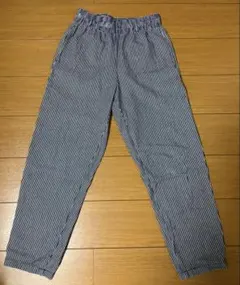 ジーユー　シェフパンツ　ストライプ　S